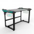 Biurko gamingowe E-blue EGT536BK, 136,5 x 80,3 cm, 81 cm, podświetlane, bez okleiny blatu