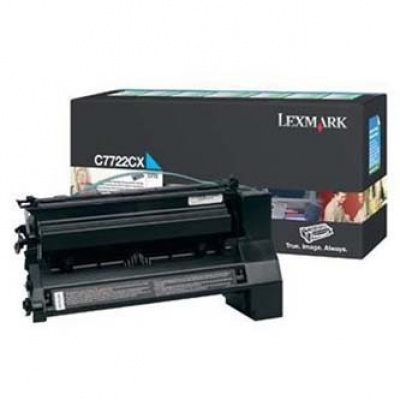 Lexmark C7722CX błękitny (cyan) toner oryginalny