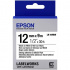 Epson LabelWorks LK-4WBW C53S654016 12mm x 9m, czarny druk / biały podkład, silna przyczepność, taśma oryginalna