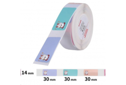 Niimbot etykiety T A2A28031606, 14x30mm 210szt. Maneko-neko dla D11, D11-M, D110, D110-H