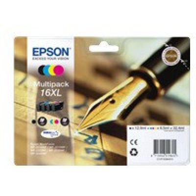 Epson T16364012, T163640, 16XL błekitna/purpurowa/żółta/czarna (cyan/magenta/yellow/black) tusz oryginalna