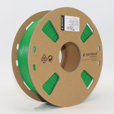 Gembird 3DP-PETG1.75-01-G, 3D filament, PETG, 1,75mm, 1000g, Zielony (Green)