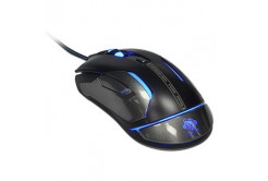 E-blue Mysz Auroza FPS EMS669MGAA-IU, 8200DPI, laserowa, 6 przycisków, przewodowy USB, czarny, RGB podświetlenie