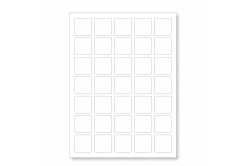 Etykiety samoprzylepne 30 x 30 mm, 54 etykiet, A4, 100 arkuszy