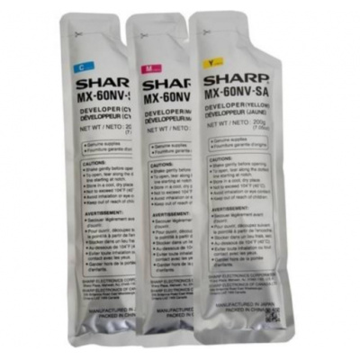 Sharp MX-61GVSA kolorowy (CMY) oryginalny zestaw deweloperski