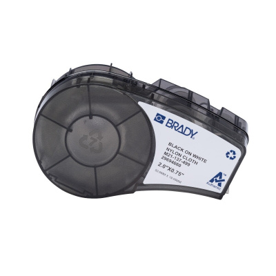 Brady M21-137-499 / 152094, 50.80 mm, Nylon, czarny druk / biały podkład