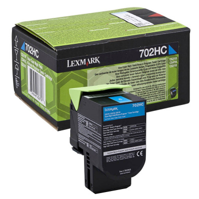 Lexmark 70C2HCE błękitny (cyan) toner oryginalny