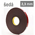 3M VHB™ 4991-F, tl. 2,3 mm; šedá oboustranně lepicí akrylová páska 25 mm x 16,5 m