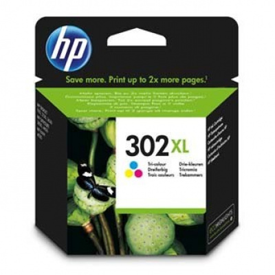 HP 302XL F6U67AE kolorowa tusz oryginalna
