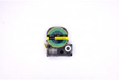 Epson LK-6YBA11 / SU11Y, 11mm x 2,5m, czarny druk / żółty podkład, termokurczliwa, taśma zamiennik