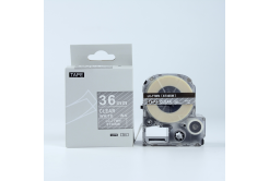 Epson LK-ST36SW, 36mm x 9m, biały druk / przezroczysty podkład, taśma zamiennik