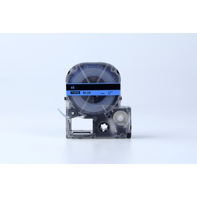 Epson SE6BW, 6mm x 8m, czarny druk / niebieski podkład, taśma zamiennik