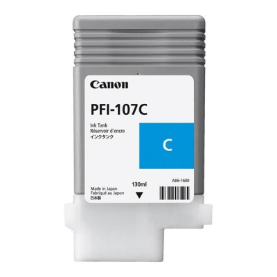 Canon PFI-107C, 6706B001 błękitny (cyan) tusz oryginalna