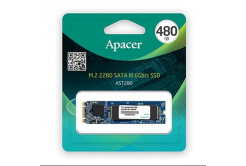 Dysk wewnętrzny SSD Apacer M.2 SATA III, wewnętrzny M.2 SATA III, 480GB, AST280, AP480GAST280-1, 520 MB/s-R, 495 MB/s-W