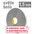 3M VHB™ 4956-P, gr. 1,5 mm; jasnoszara dwustronna bardzo mocno klejąca taśma akrylowa 19 mm x 3 m