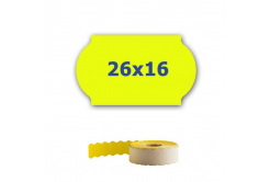 Cenové etykiety do kleští, 26mm x 16mm, 700 szt., signální żółte