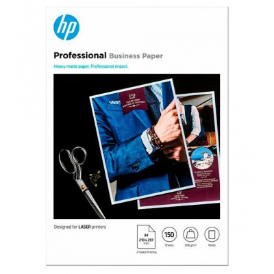 HP PROF MATTE FSC 7MV80A, 200 g/m2, A4, 150szt., matowy, biały, papier fotograficzny