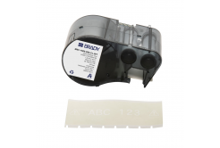 Brady M5C-1500-595-CL-WT / 170948, 38.10 mm x 6.10 m, Winyl, biały druk / przezroczysty podkład