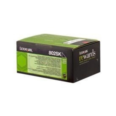 Lexmark 80C2SK0 czarny (black) toner oryginalny