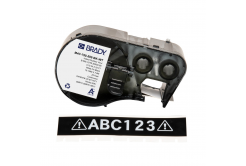 Brady M4C-750-595-BK-WT / 170823, 19.05 mm x 7.62 m, Winyl, biały druk / czarny podkład