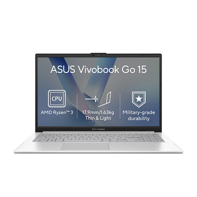 ASUS Vivobook Go 15/E1504FA-BQ5409W/R3-30/15,6"/FHD/8GB/256GB/AMD int/W11H/Srebrny/2R