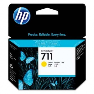 HP 711 CZ132A żółty (yellow) tusz oryginalna