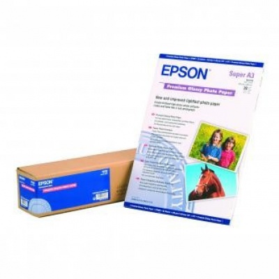 Epson S041315 Premium Glossy Photo Paper, papier fotograficzny, błyszczący, silny, biały, A3, 255 g/m2, 20 szt.
