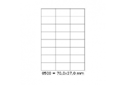 Samoprzylepne etykiety 70 x 37 mm, 24 etykiet, A4, 100 arkuszy
