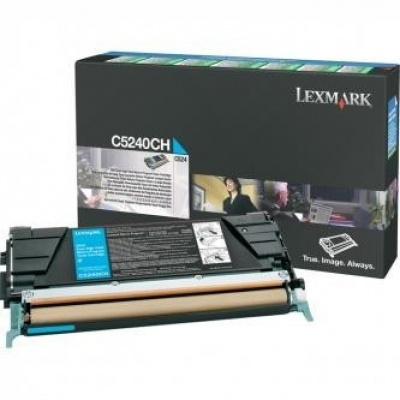 Lexmark C524RCH błękitny (cyan) toner oryginalny