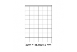 Samoprzylepne etykiety 35 x 35 mm, 48 etykiet, A4, 100 arkuszy
