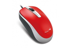 Genius Mysz DX-120 31010105109, 1200DPI, optyczna, 3tl., przewodowy USB, czerwony, standardowa, uniwersalna