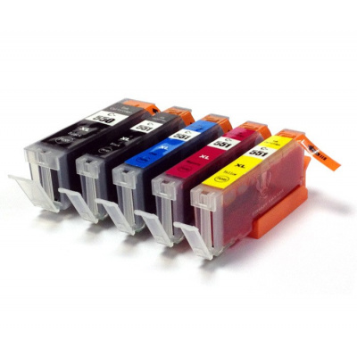 Canon CLI-551 Bk, C,M,Y + PGI-550Bk multipack tusz zamiennik