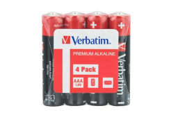 Verbatim 49500, Jednorazowa bateria alkaliczna, ołówkowa, AAA, 1.5V, folie, 4-pack, 49500
