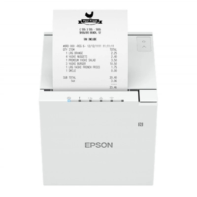 Epson TM-m30III C31CK50111 drukarka paragonowa, USB, USB-C, Ethernet, 8 dots/mm (203 dpi), cutter, white