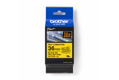 Brother TZ-SL661 / TZe-SL661 Pro Tape, 36mm x 8m, czarny druk / żółty podkład, taśma oryginalna