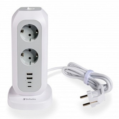 Verbatim 49547 stacja ładowania, gniazdo, biały