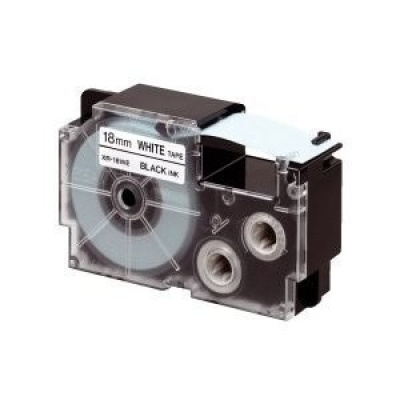 Casio XR-12X1, 12mm x 8m, czarny druk / przezroczysty podkład, taśma oryginalna