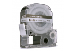 Epson LC-SM18X, 18mm x 8m, czarny druk / matowy srebrny podkład, taśma zamiennik