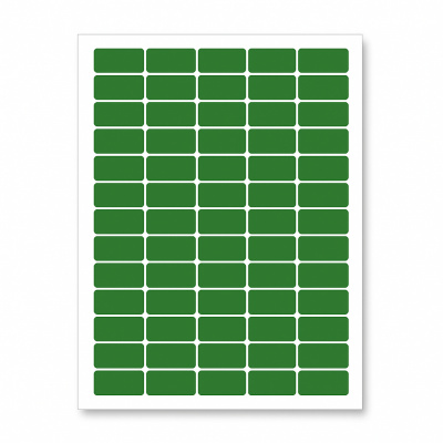 Etykiety samoprzylepne 38 x 21,2 mm, 65 etykiet, A4, 20 arkusze, zielony