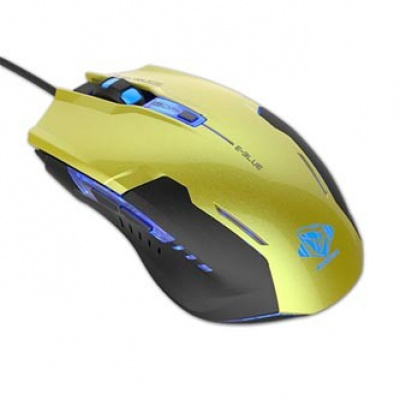 E-blue Mysz Auroza G EMS607GRAA-IU, 3000DPI, optyczna, 6 przycisków, przewodowy USB, zielony