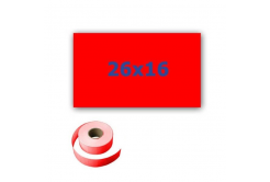 Etykiety cenowe do oznaczania szczypiec, prostokątny, 26mm x 16mm, 700 szt., sygnał czerwone