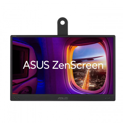 Monitor ASUS ZenScreen MB166CR 90LM07D3-B03170, 15,6", IPS, FHD, 60Hz, 5ms, czarny, 3R