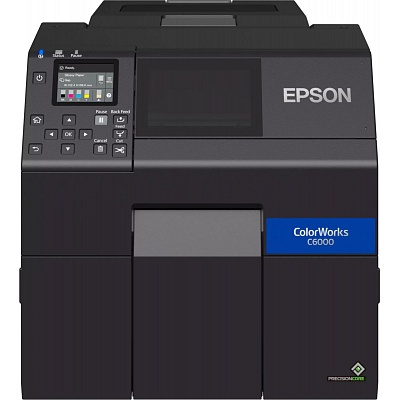 Epson ColorWorks C6000 (Ae) C31CH76102BK kolorowa drukarka etykiet, obcinak, Ethernet, USB, czarny