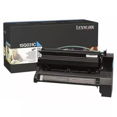 Lexmark 15G031C błękitny (cyan) toner oryginalny