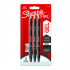 Sharpie 2136598, pióro żelowe S-Gel, czarny, 3szt., 0.7mm