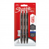Sharpie 2137256, pióro żelowe S-Gel, niebieski, 3szt., 0.7mm