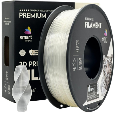 Smart Print FG-S68-E1, 3D filament, PLA, 1,75mm, 1000g, Przezroczysty (Transparent)