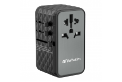 VERBATIM Uniwersalny adapter podróżny ładowarka UTA-06 GaN III, 100W