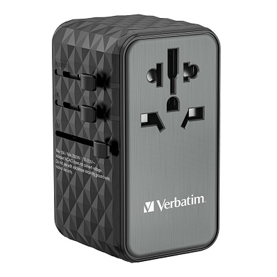 VERBATIM Uniwersalny adapter podróżny ładowarka UTA-06 GaN III, 100W
