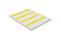 Partex PWL2518057D9SM etykiety owijane 25,4x57 mm, białe A4, 10x35szt.